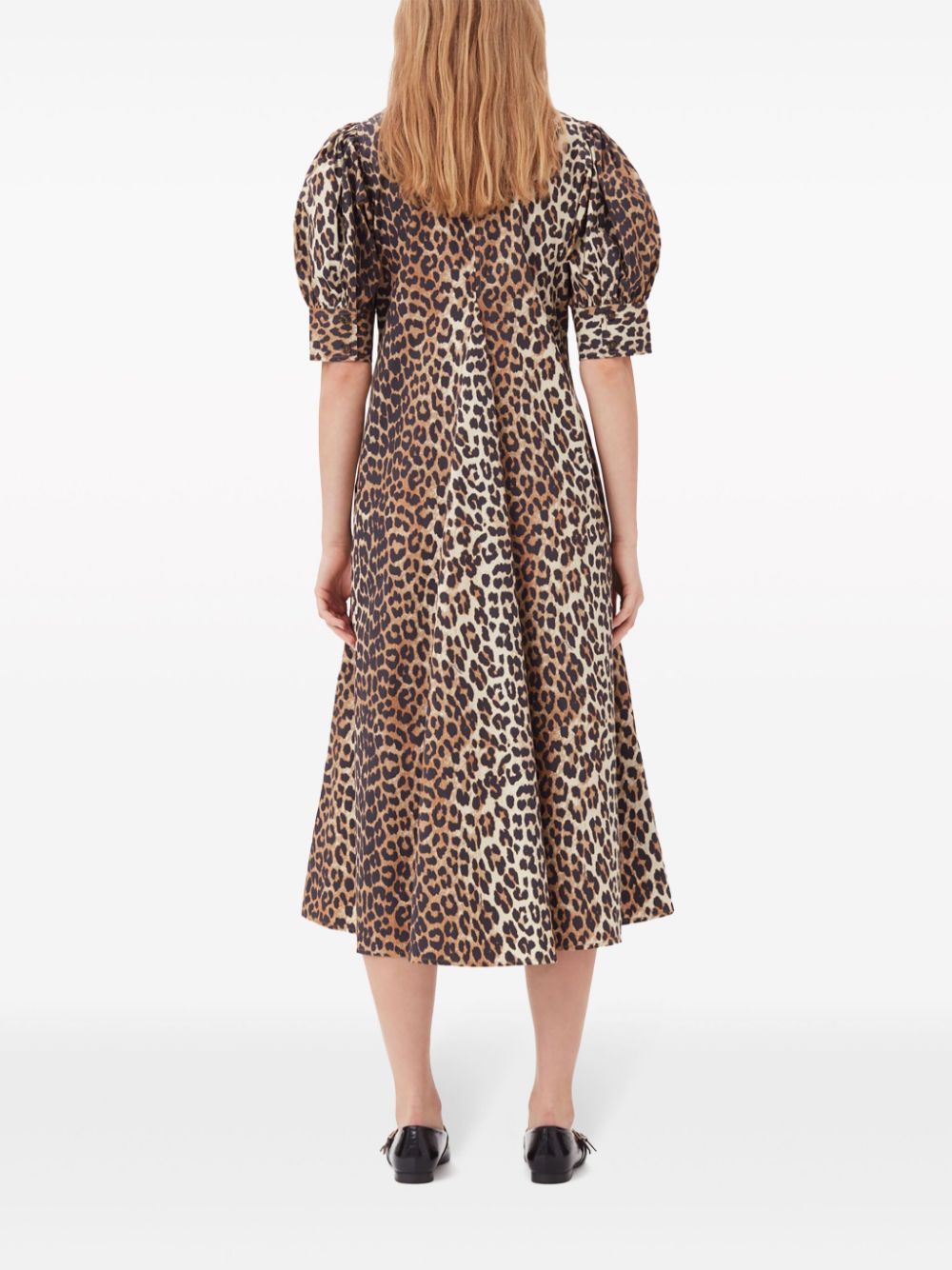 Ganni Women's Conscious Criteria Page Organic Cotton Maxi Dress