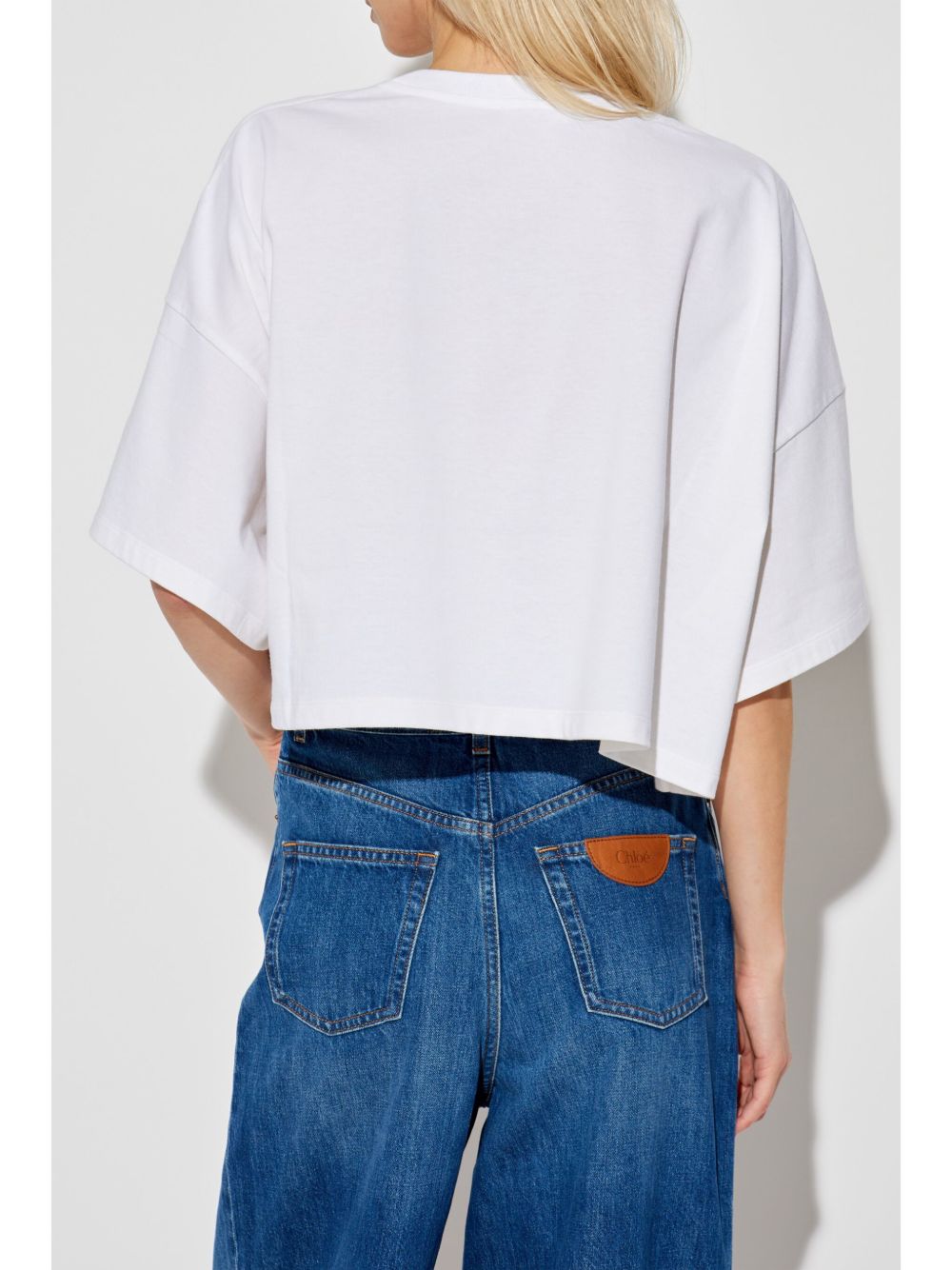 Chloé Women's Logo-Print Crop Top
