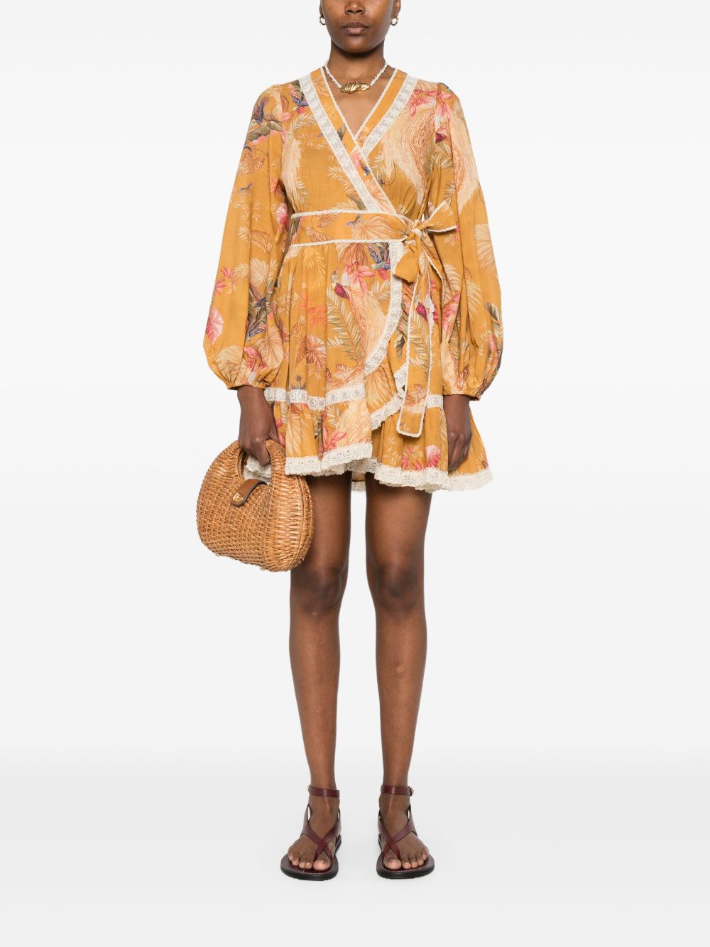 Zimmermann Women's Ascension Ruffle Mini Dress