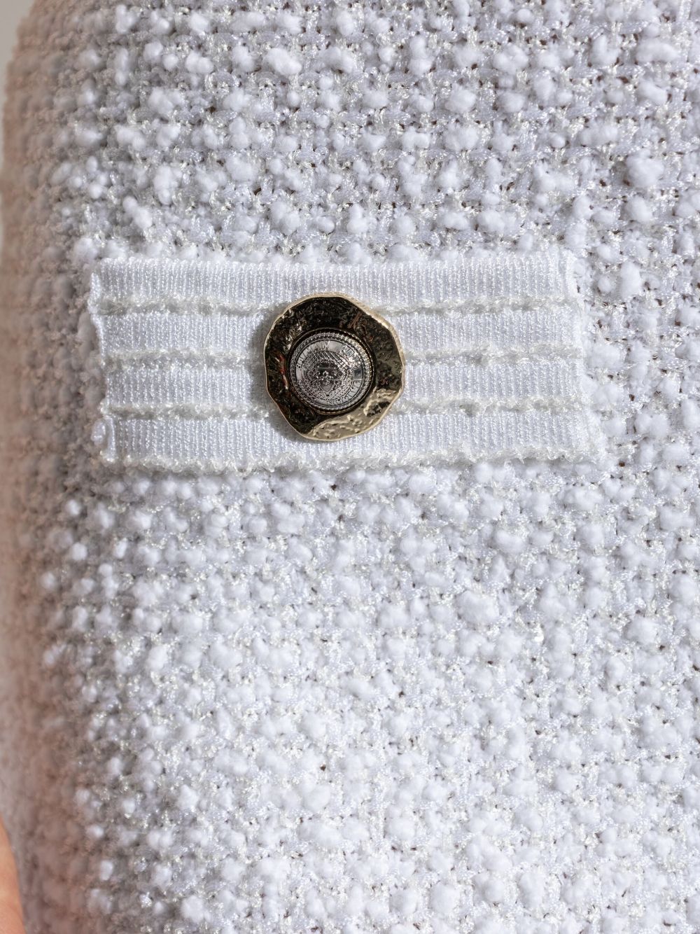 Balmain Women's Tweed Mini Skirt