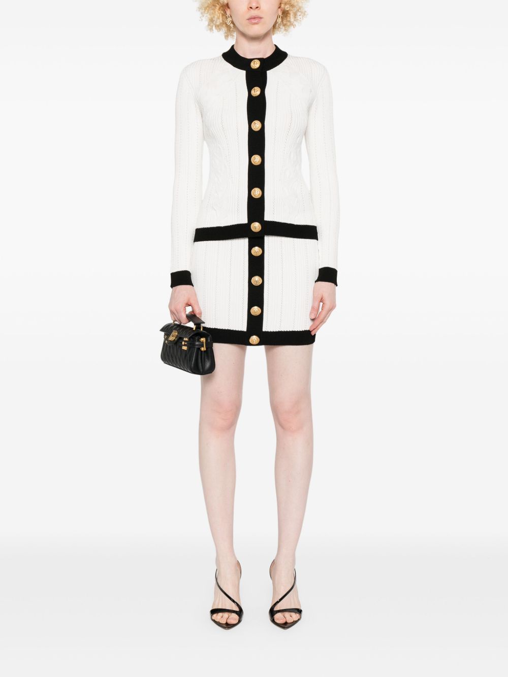 Balmain Women's Two-Tone Cardigan
