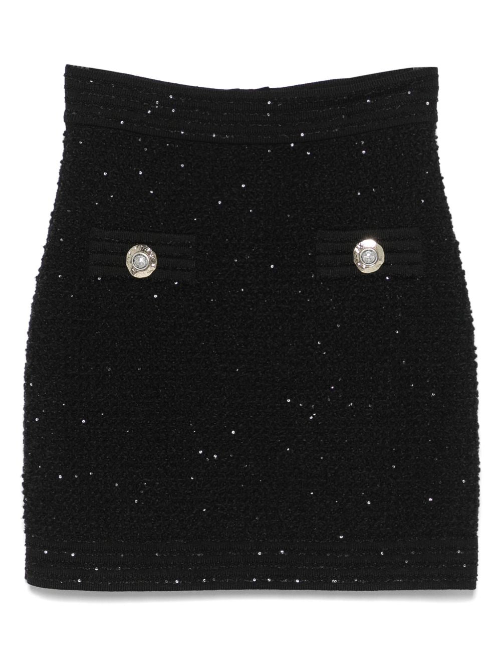 Balmain Women's Tweed Mini Skirt