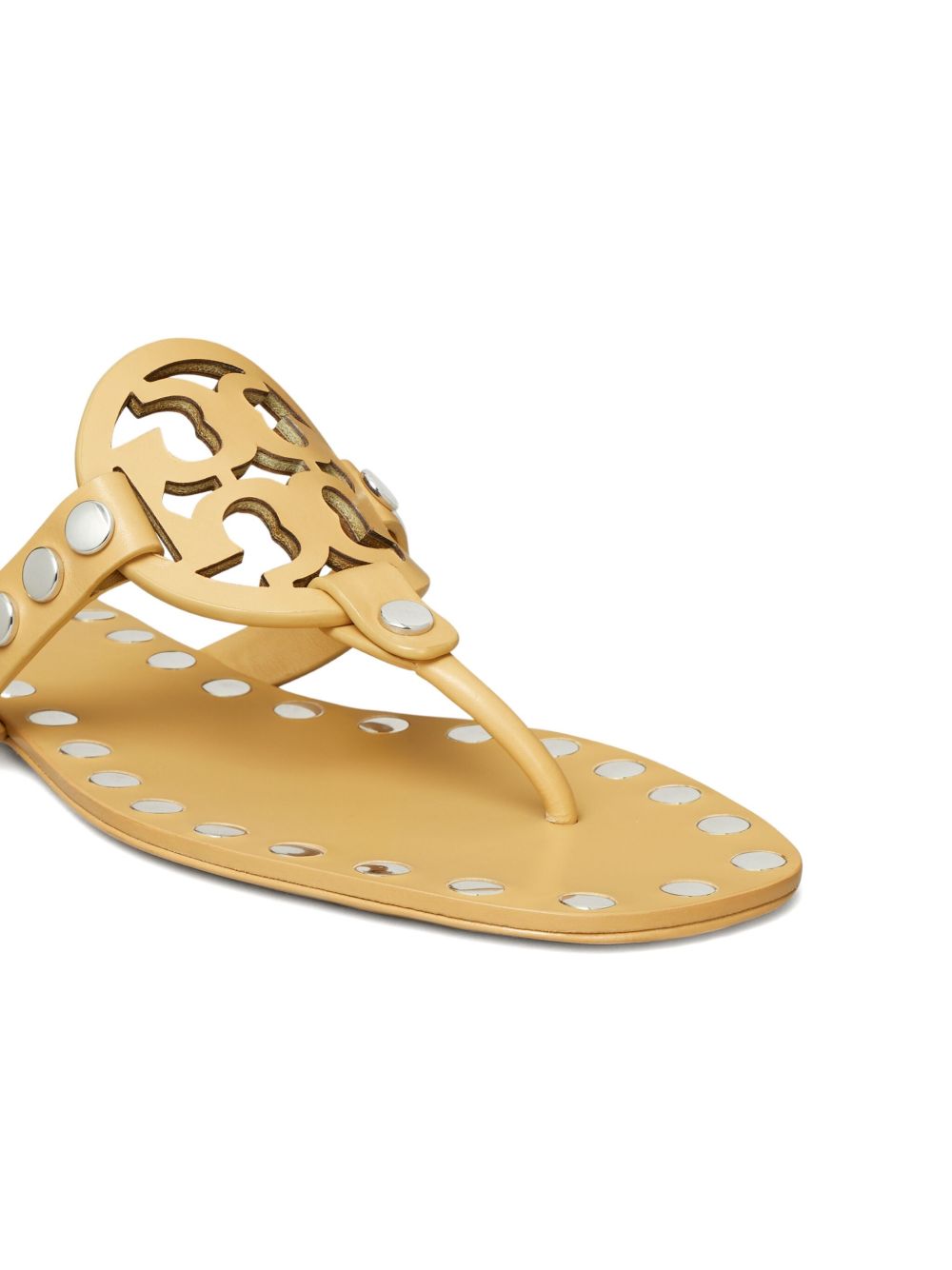 Tory Burch Women's Studded Miller Patent Flat Sandals