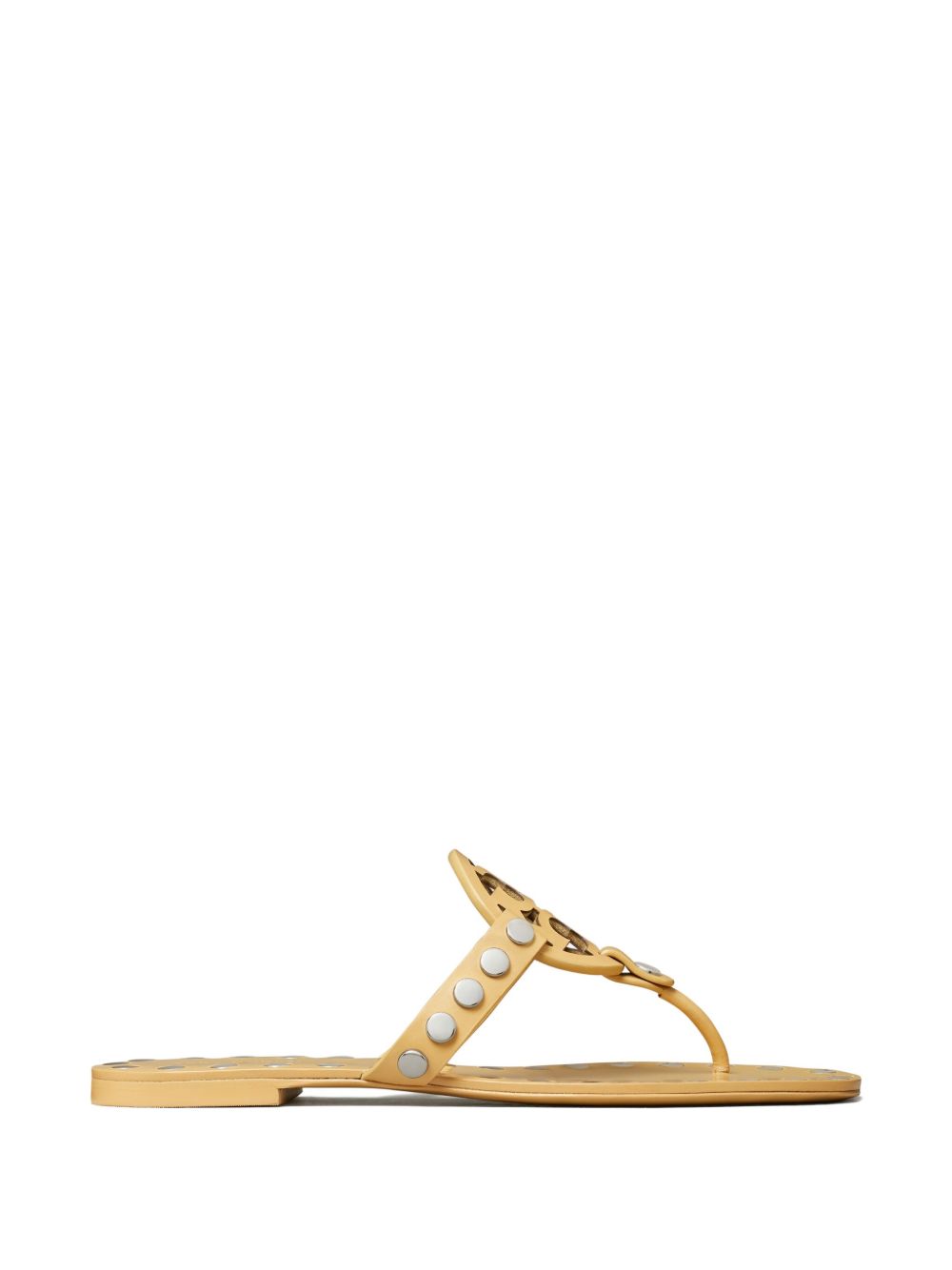 Tory Burch Women's Studded Miller Patent Flat Sandals
