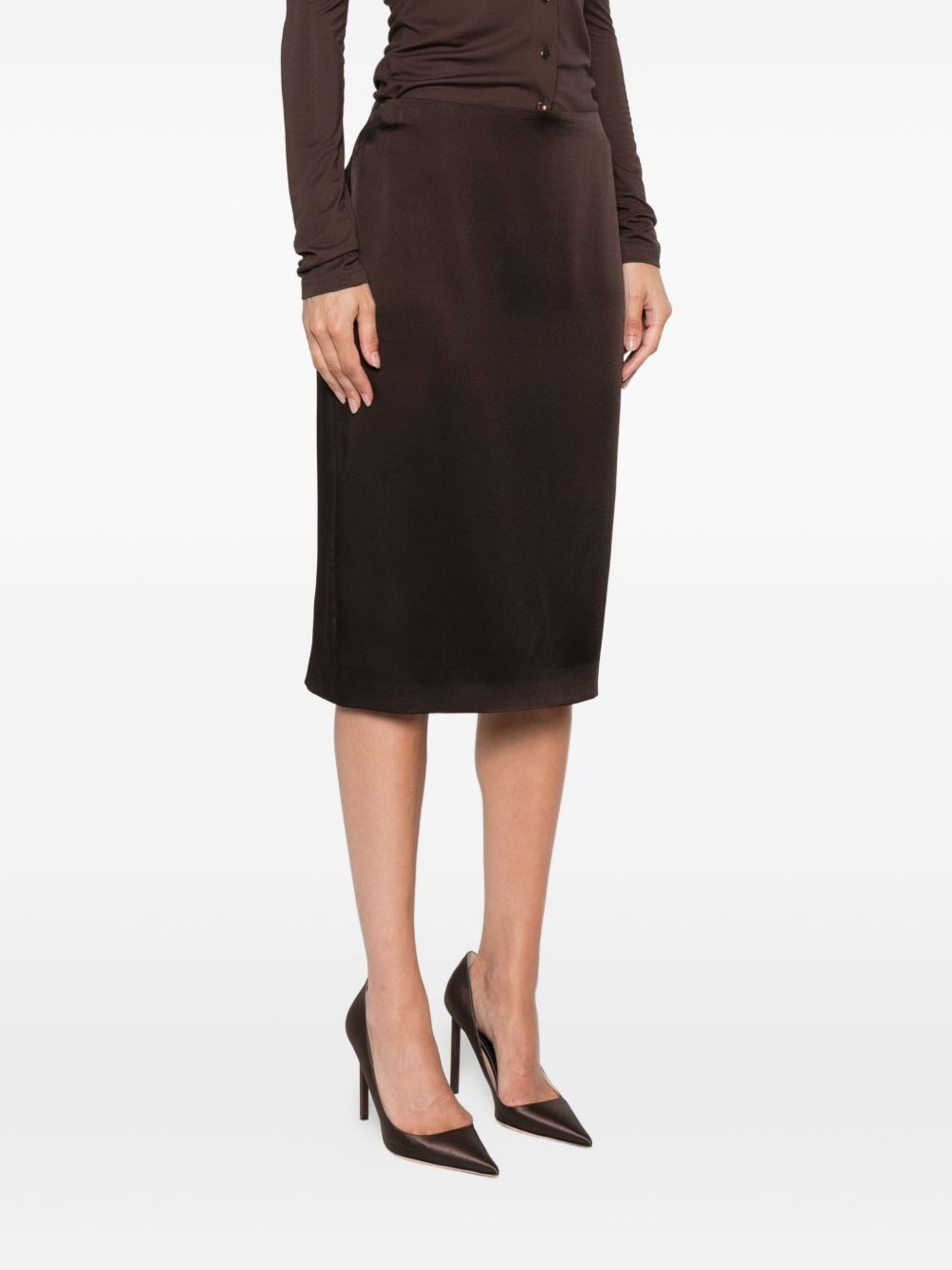 Tom Ford Women's Satin Midi Skirt