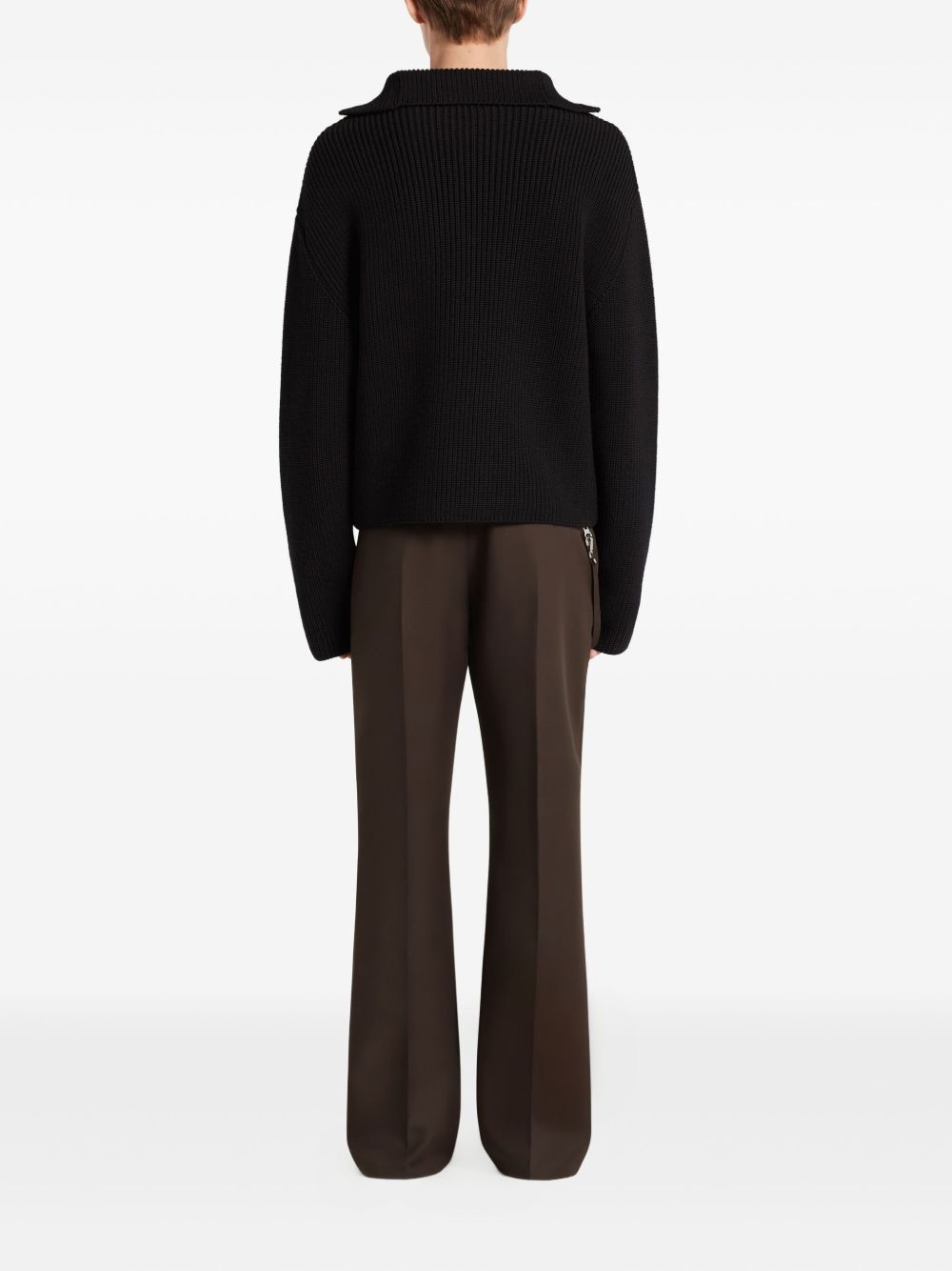 Courreges Pre Women's Zipped Wool Sweater