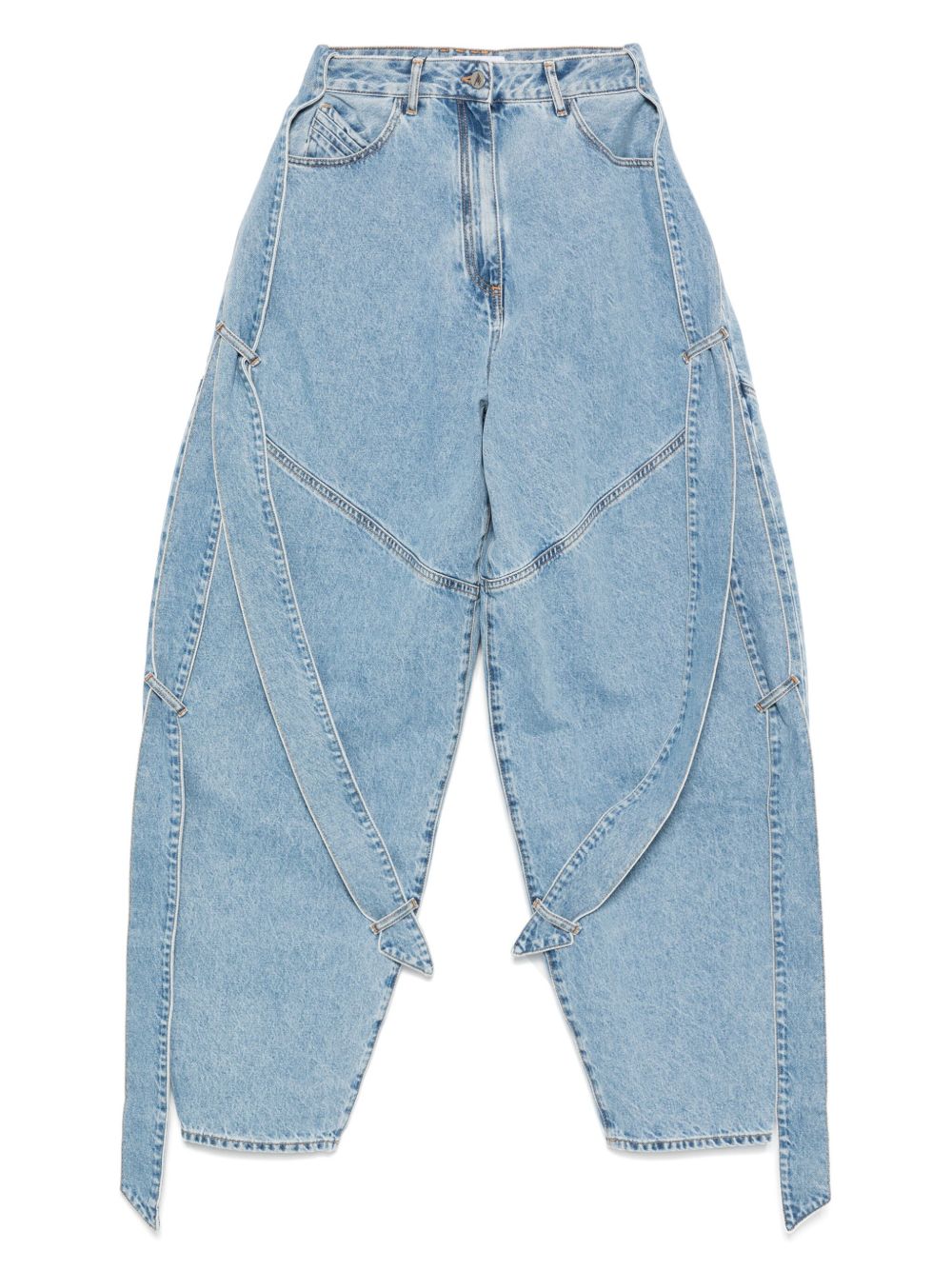 The Attico Women's Wide-Leg Denim Jeans