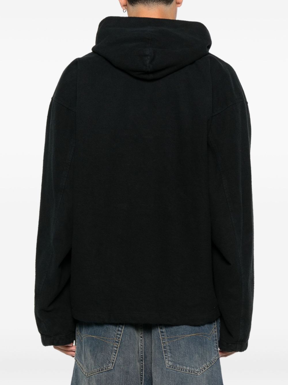 Balenciaga Men's Jacket With Hood And Zip