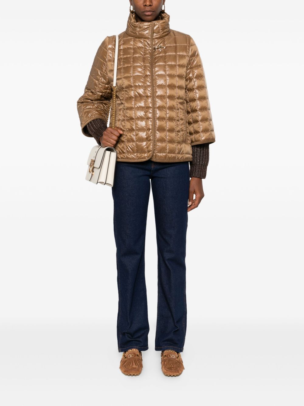 Fay Women's Nylon Quilted Cape
