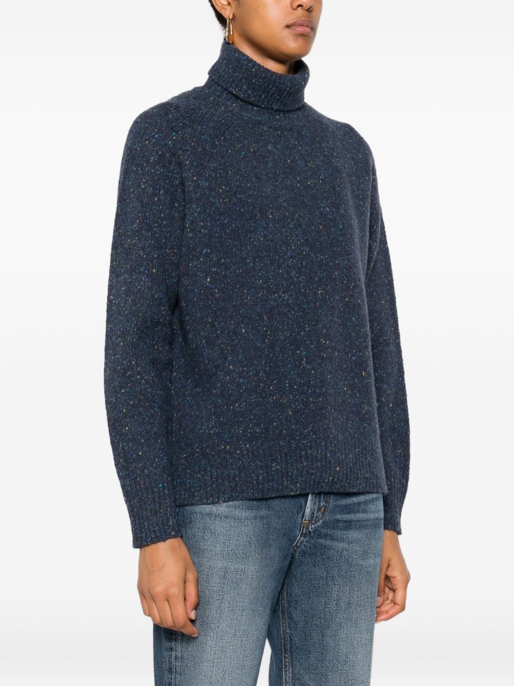 Beyou Women's Wool Turtle-Neck Sweater