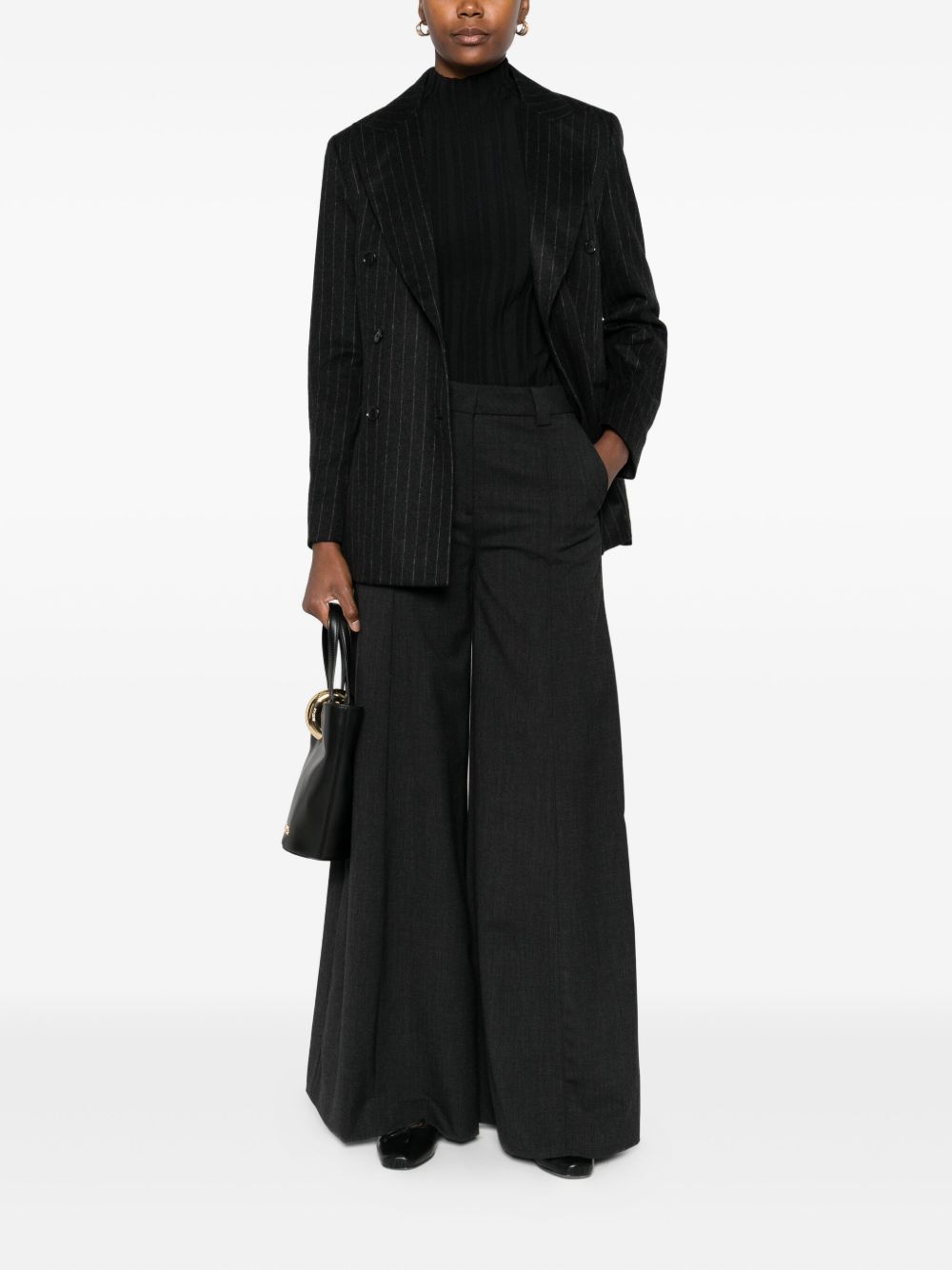 Thelatest Alma Wool Blend Wide-Leg Trousers