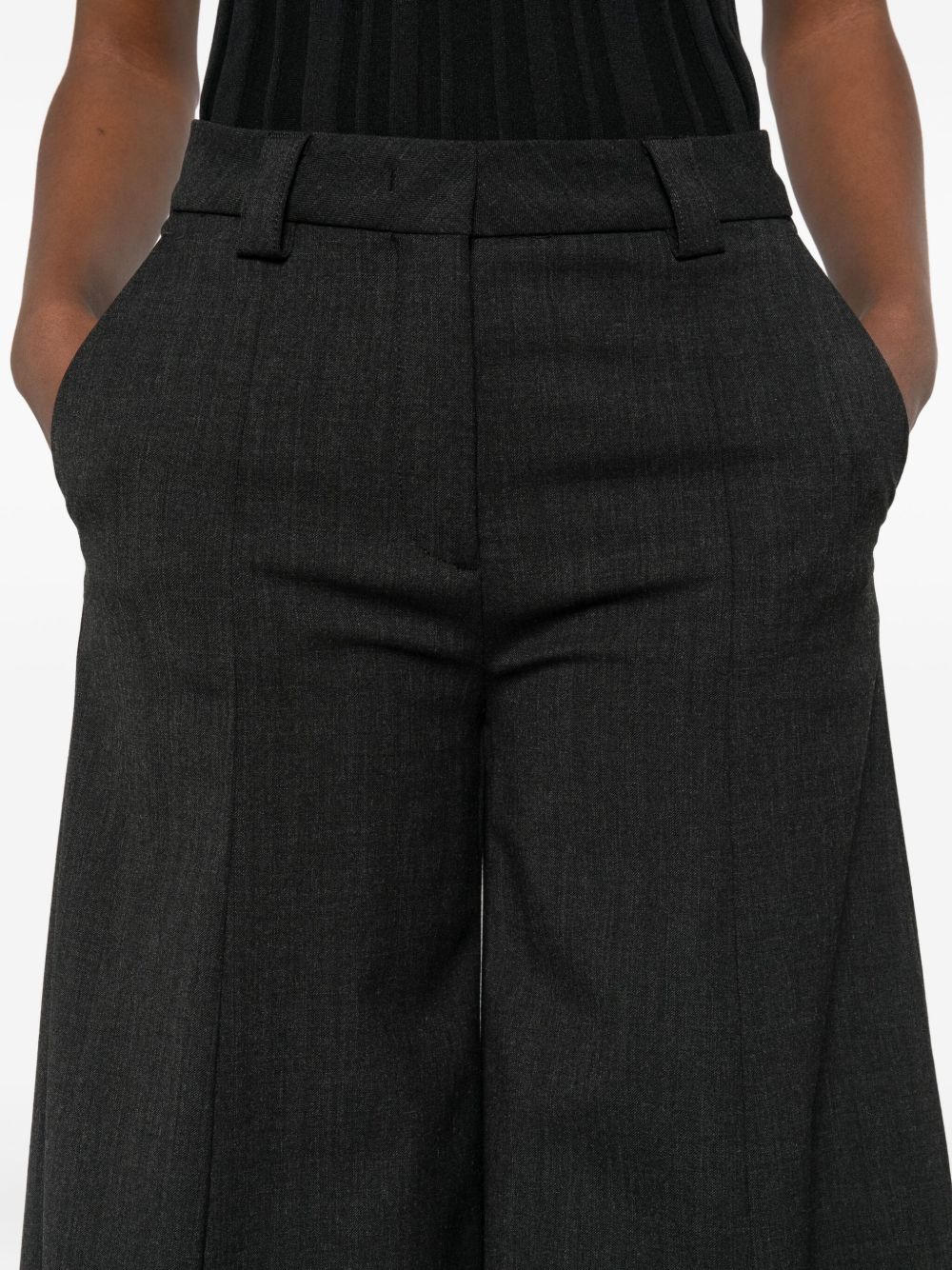 Thelatest Alma Wool Blend Wide-Leg Trousers