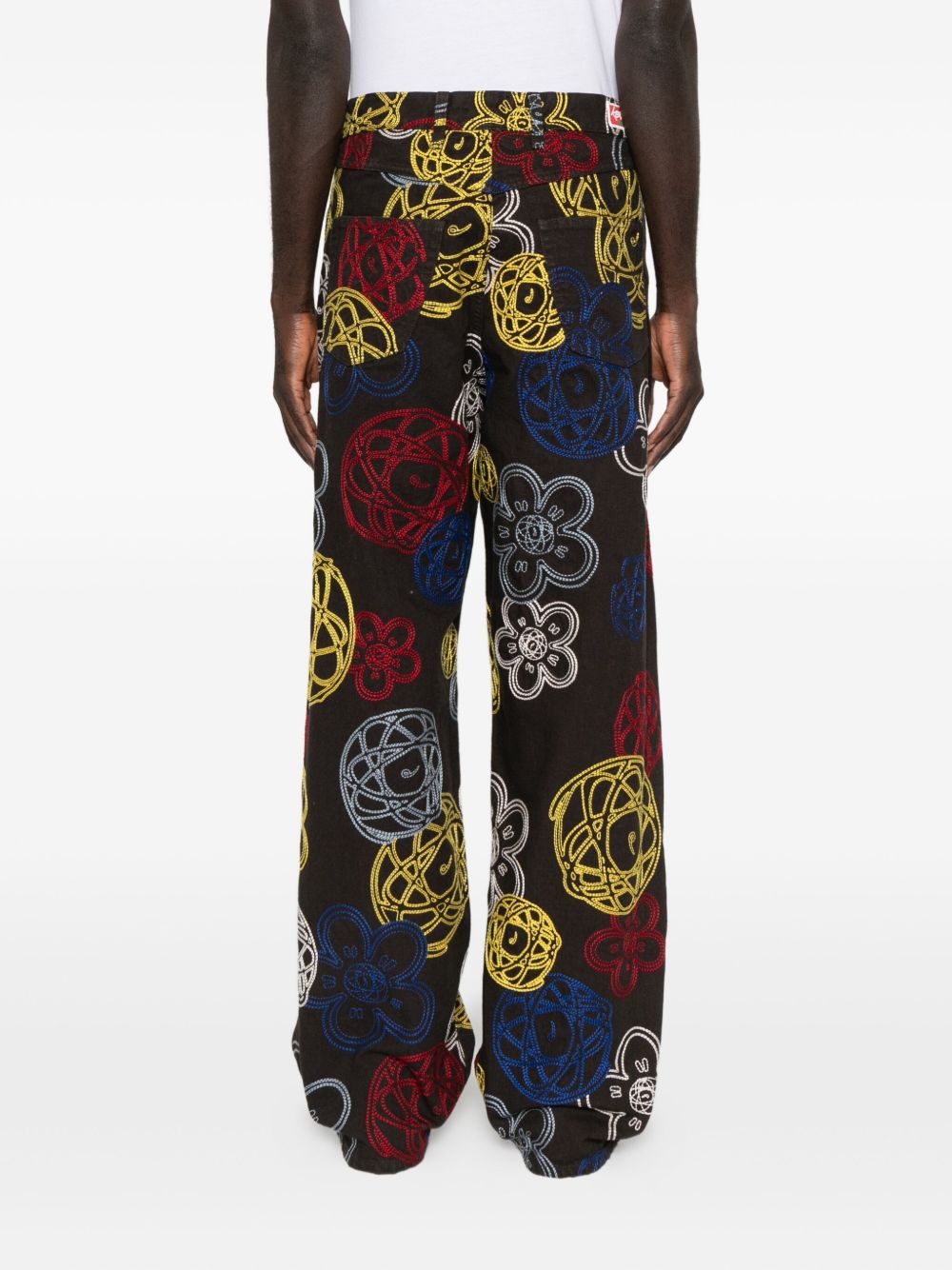 Kenzo Futura Men's Embroidered Cotton Trousers