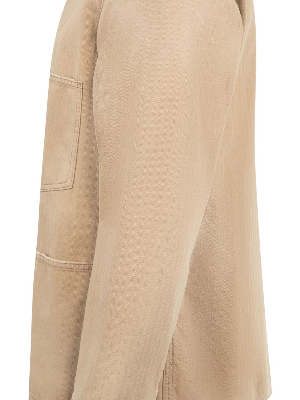 Maison Margiela Men's Herringbone-Weave Shirt Jacket