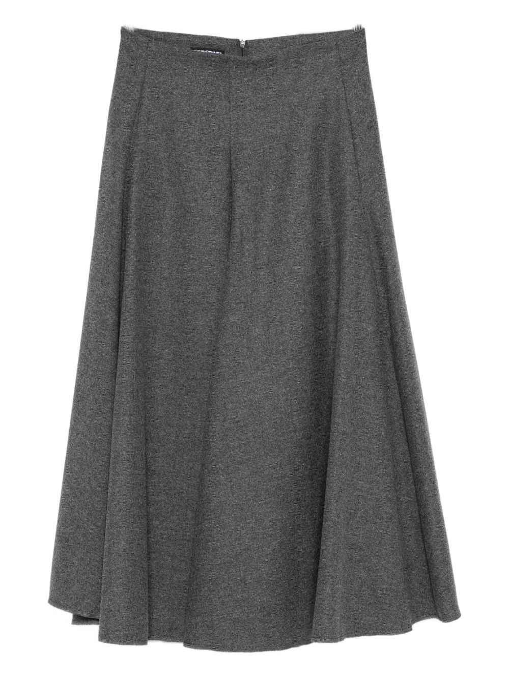 Susanne Bommer Women's A-Line Shape Concealed Zip Fastening Wool Midi Skirt