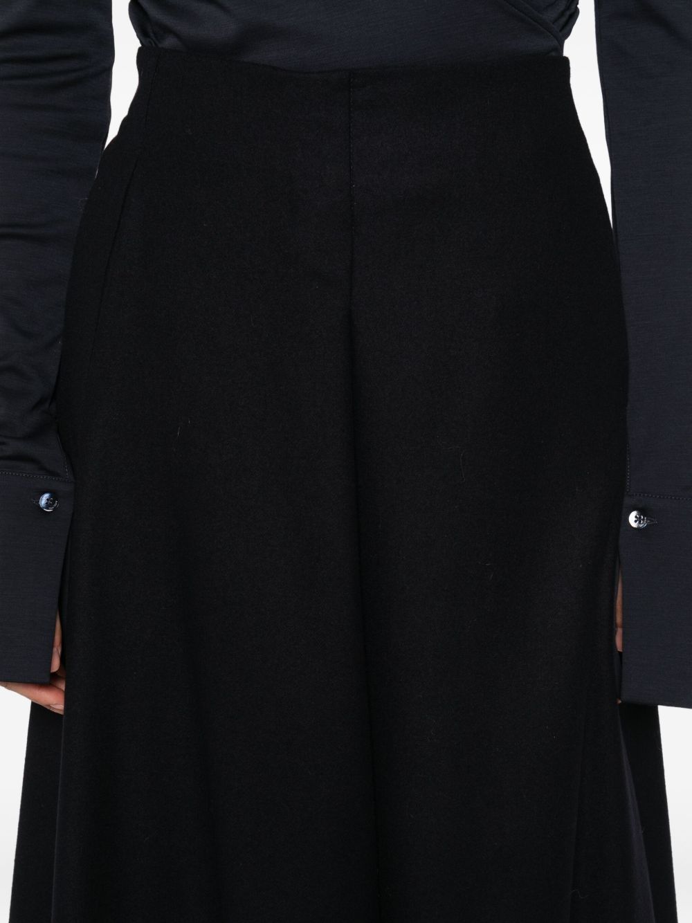 Susanne Bommer Women's A-Line Design Cotton Midi Skirt