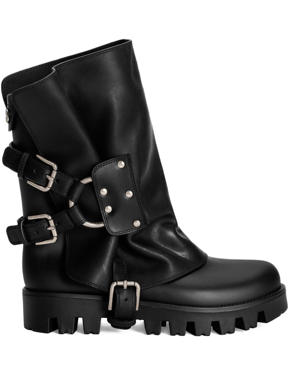 Dolce & Gabbana Women's-Biker Ankle Boots With Buckles