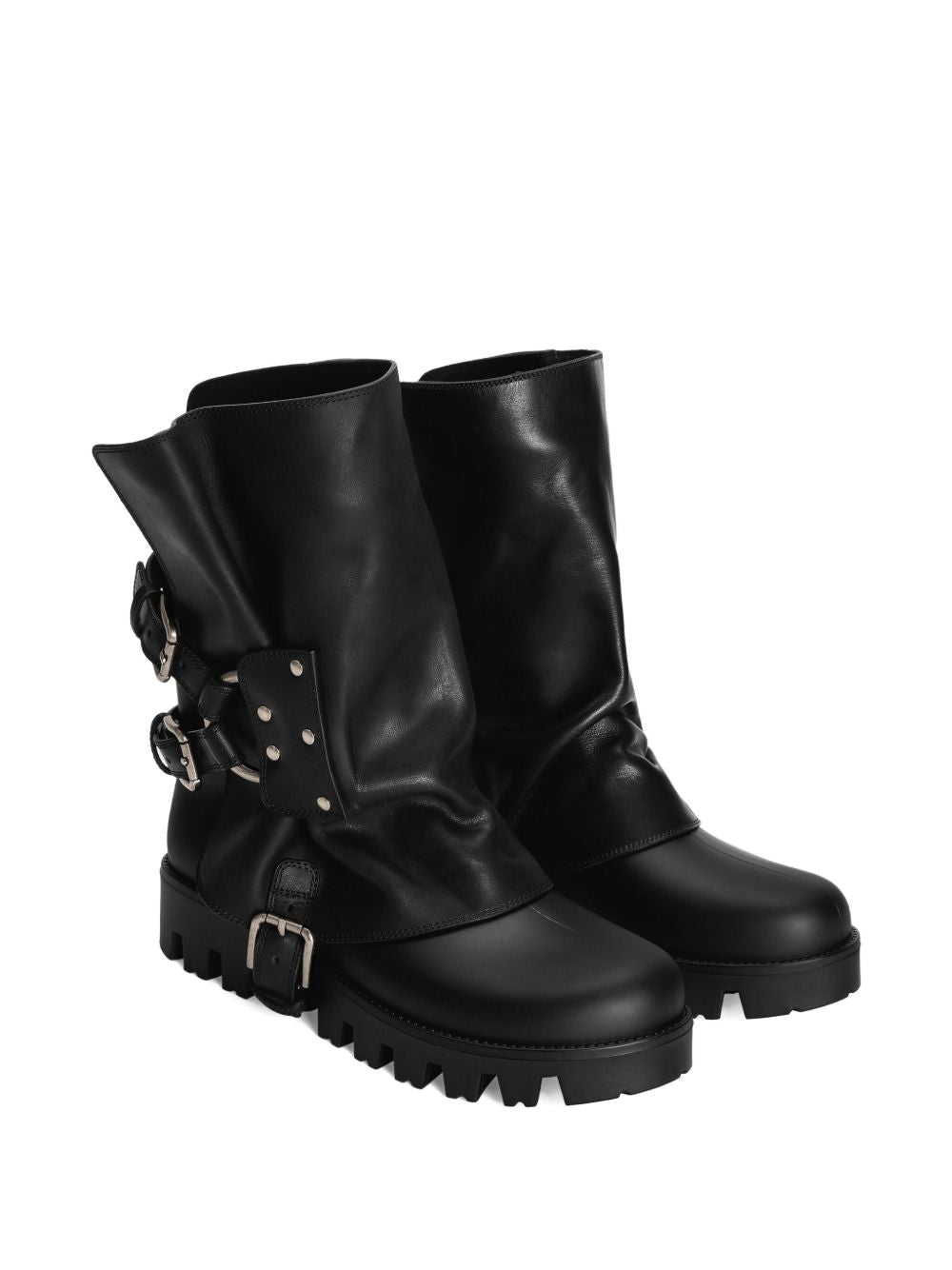 Dolce & Gabbana Women's-Biker Ankle Boots With Buckles