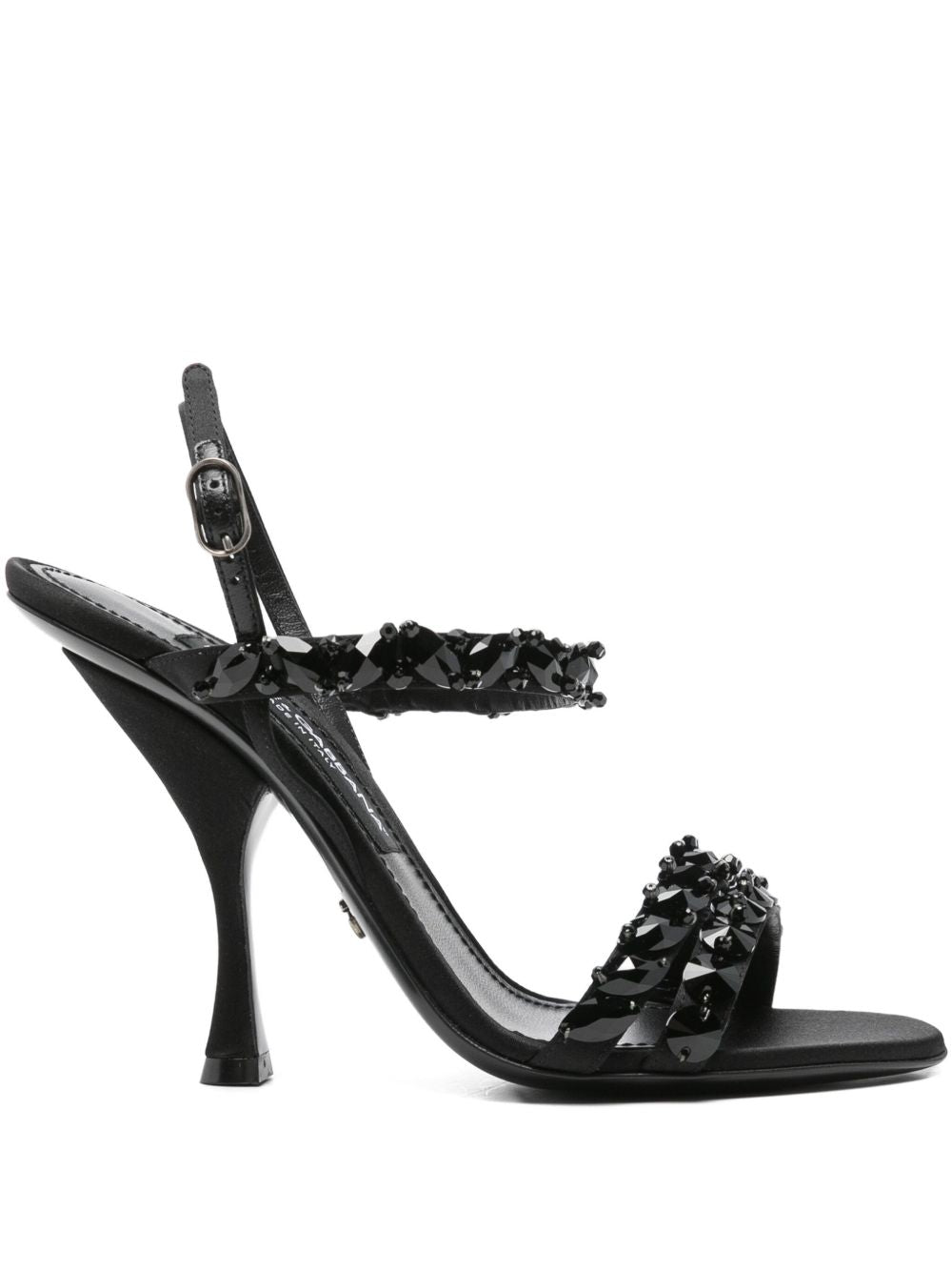 Dolce & Gabbana Women's- Sandal With Rhinestone Embroidery