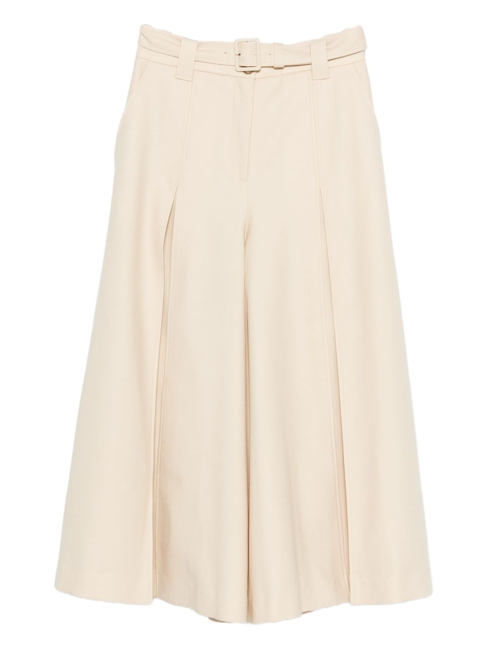 Zimmermann Women's Belted Wide-Leg Wool Blend Trousers
