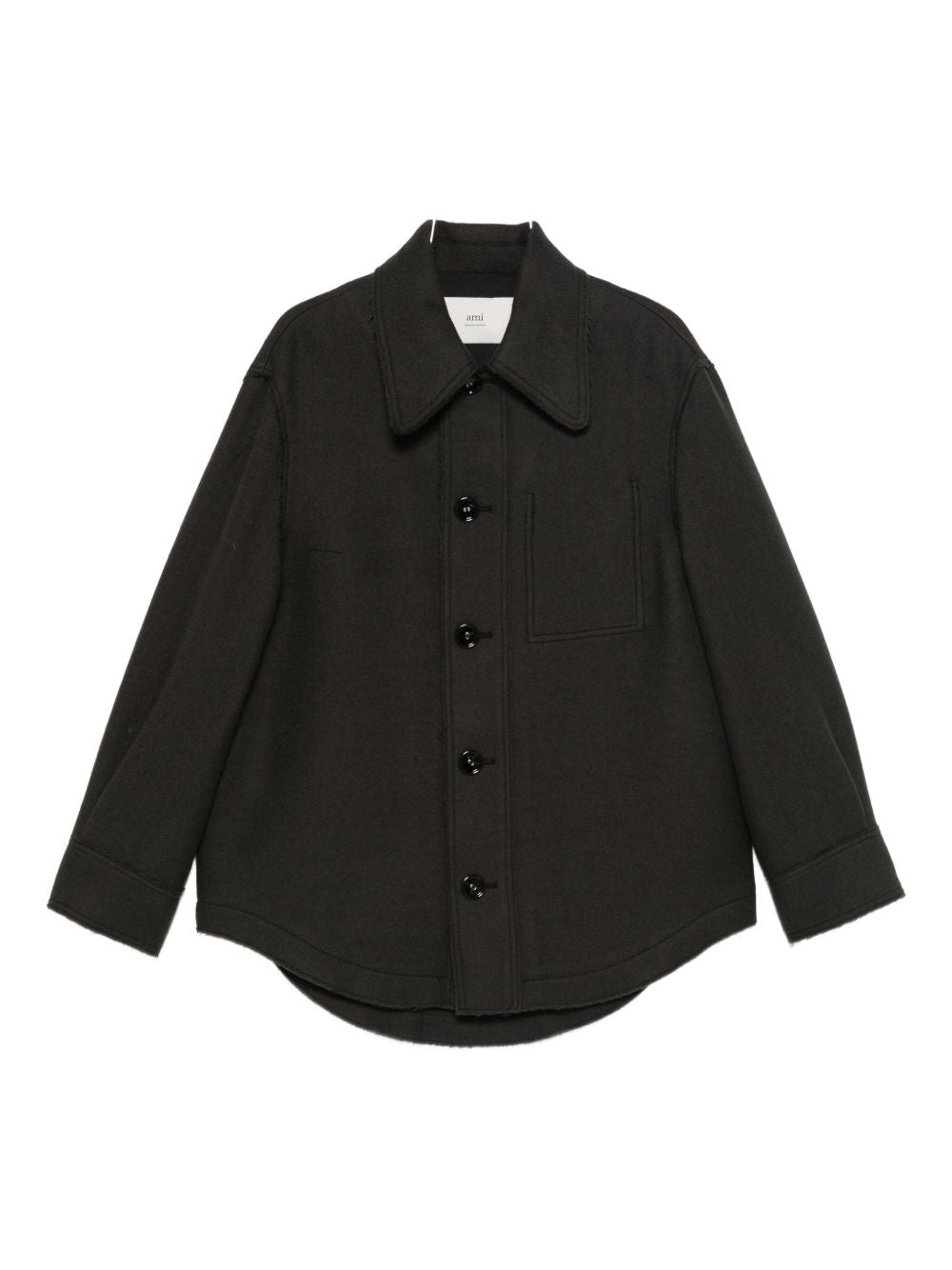 Ami Paris Women's Wool Shirt Jacket