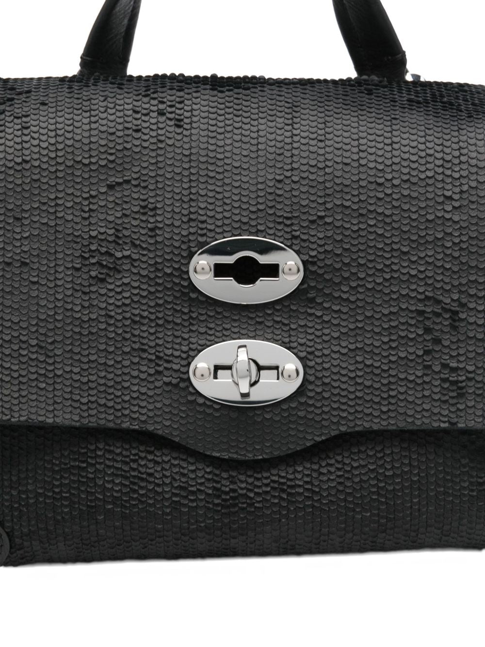 Zanellato Postina® Baby Bag In Amoretto Black Etna Leather