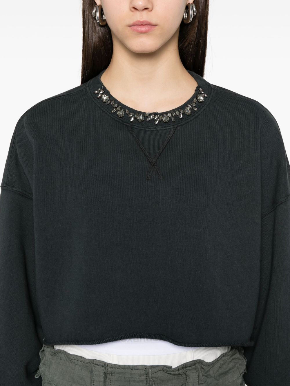 Golden Goose Women's Cotton Cropped Sweatshirt