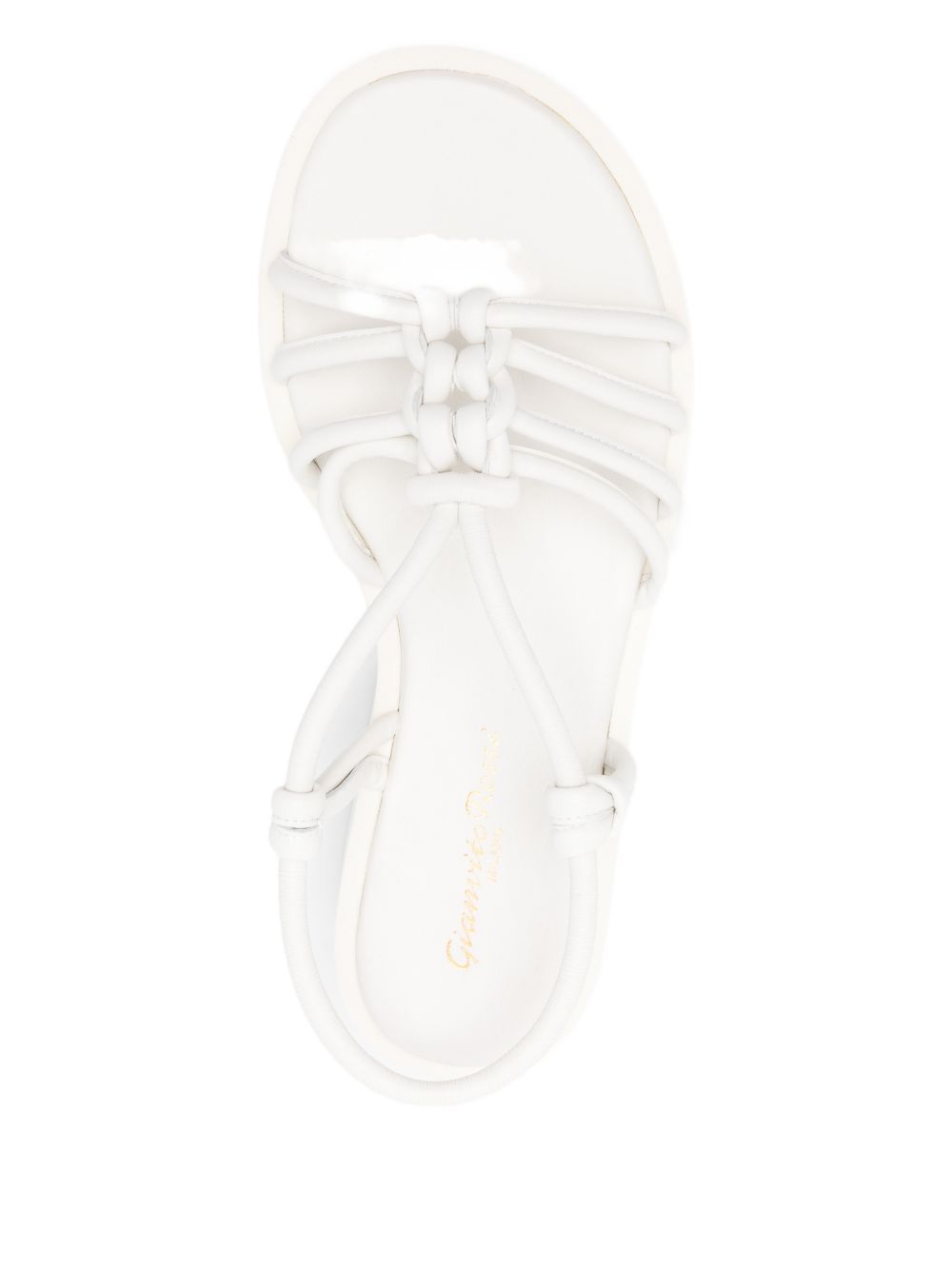 Gianvito Rossi Women's Hebe Leather Knotted Platform Sandals.