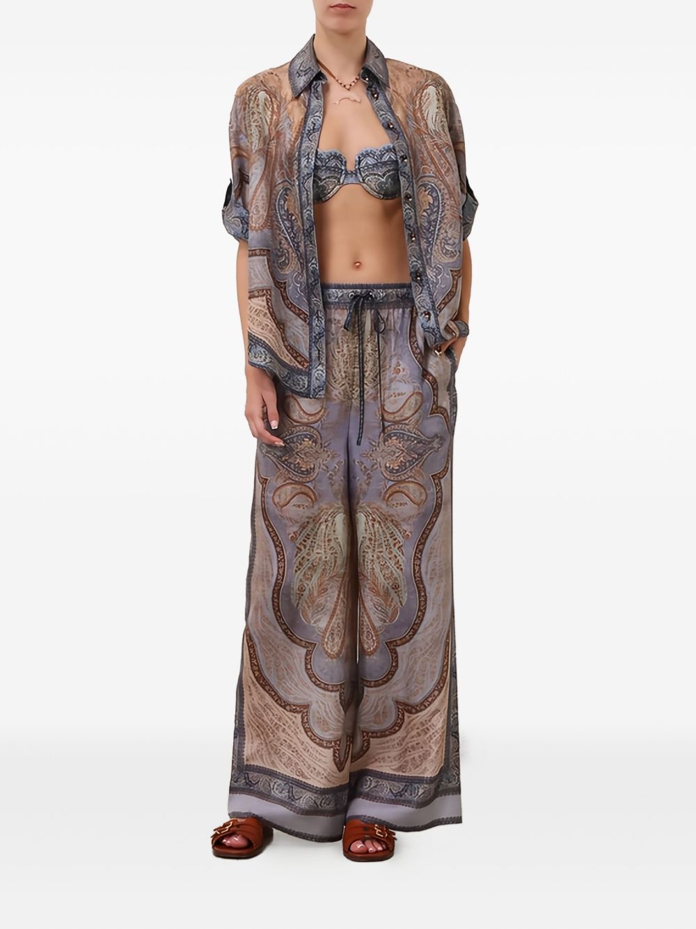 Zimmermann Women's Wanderlust Silk Trousers
