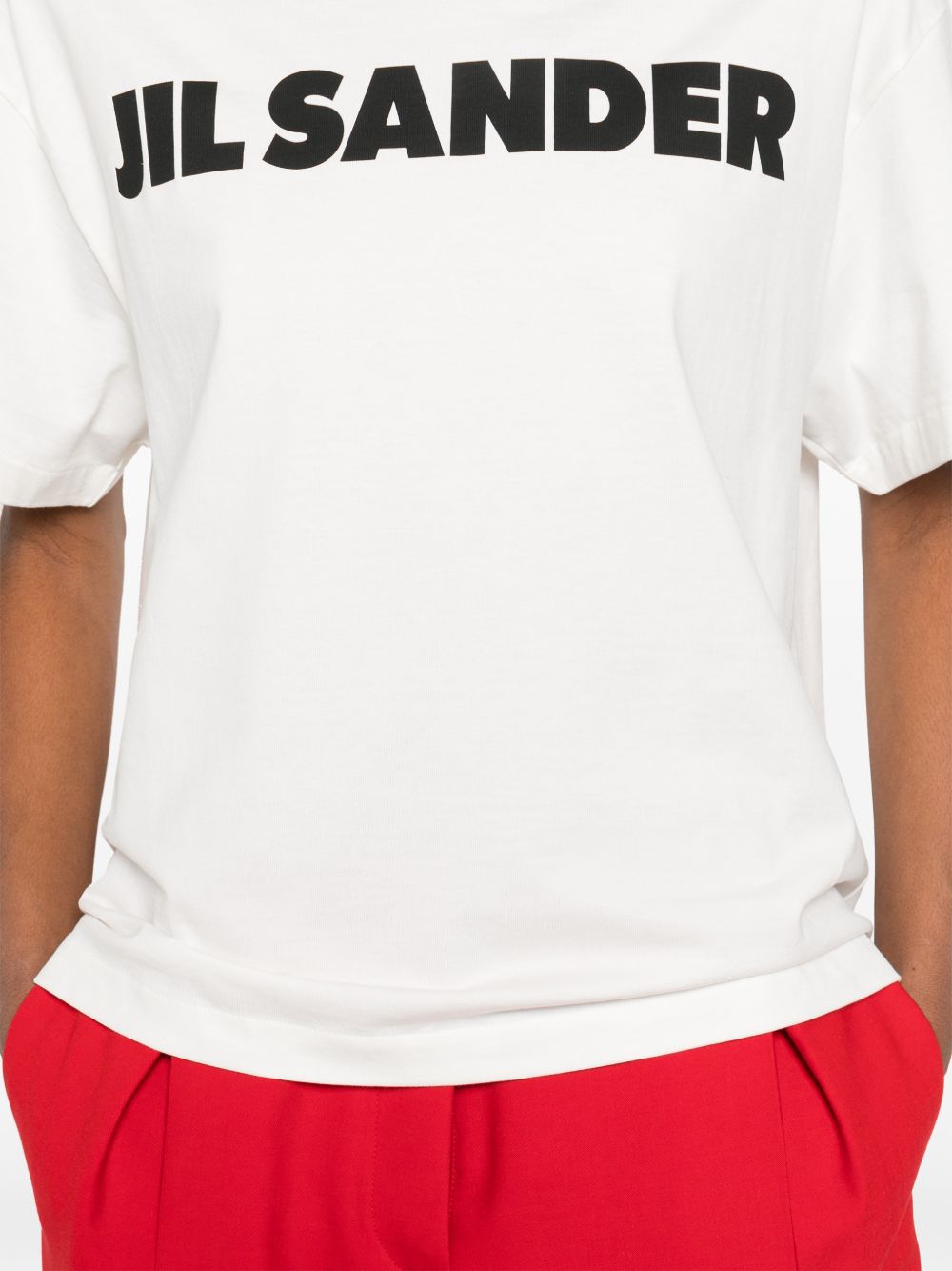 Jil Sander Women's Logo Cotton T-Shirt