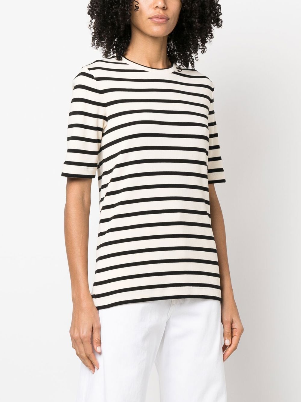 Jil Sander Plus Women's Striped Cotton T-Shirt
