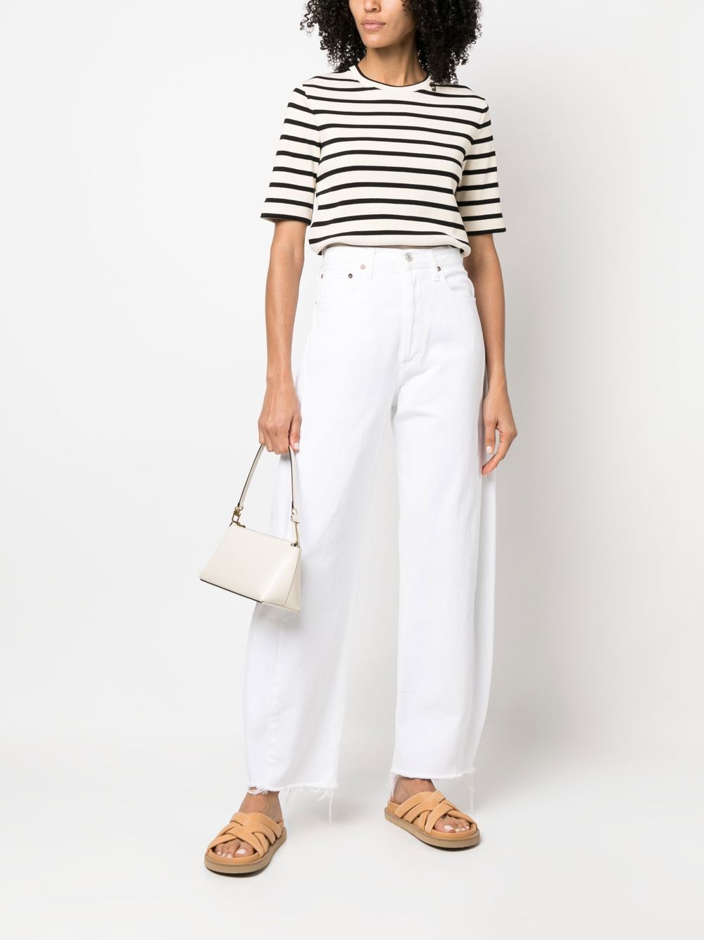 Jil Sander Plus Women's Striped Cotton T-Shirt