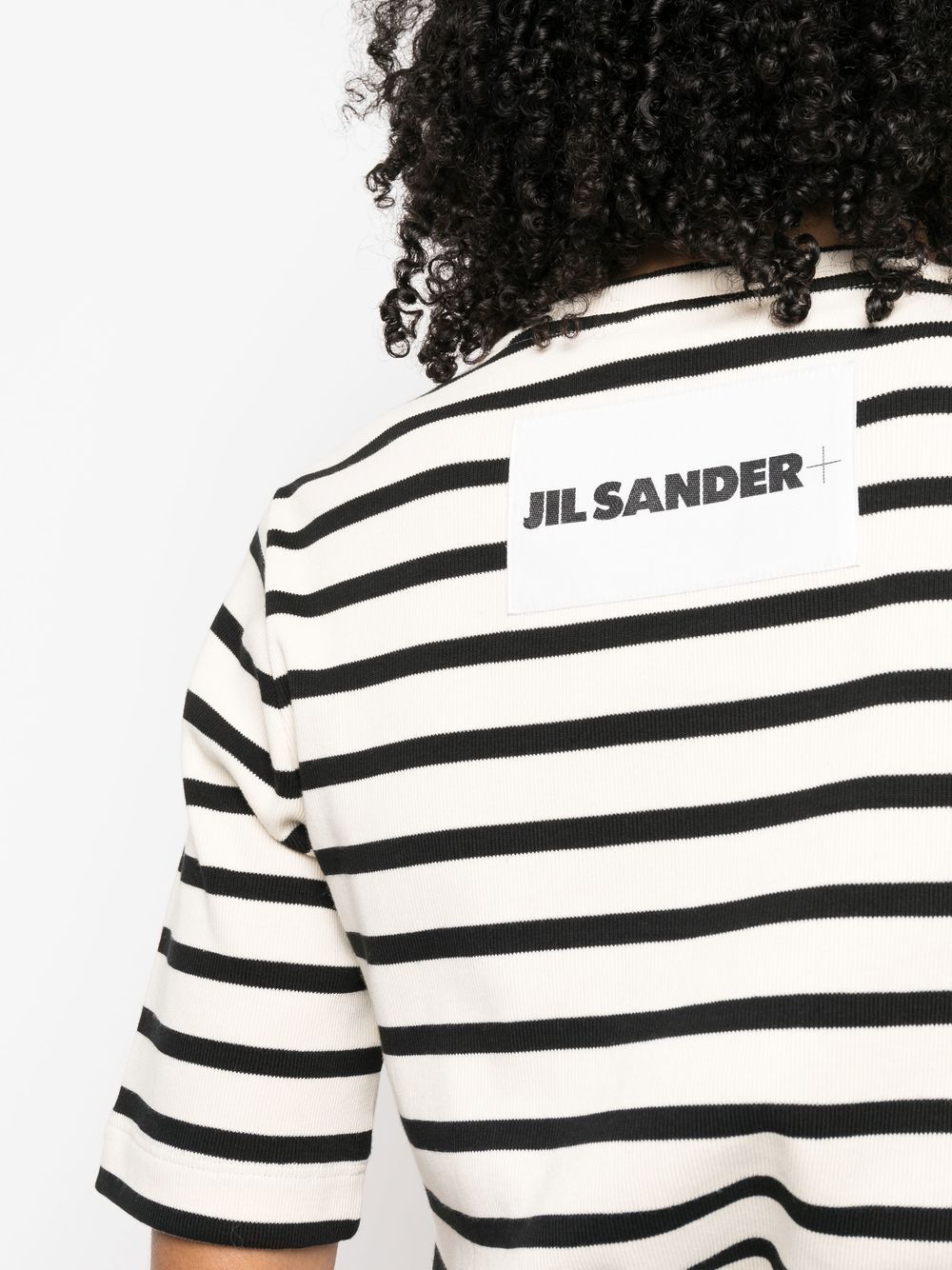 Jil Sander Plus Women's Striped Cotton T-Shirt