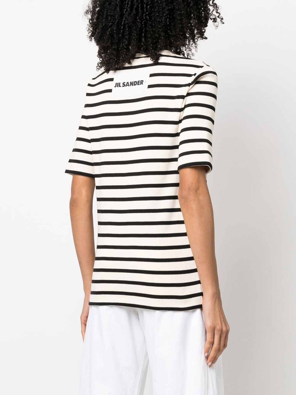 Jil Sander Plus Women's Striped Cotton T-Shirt