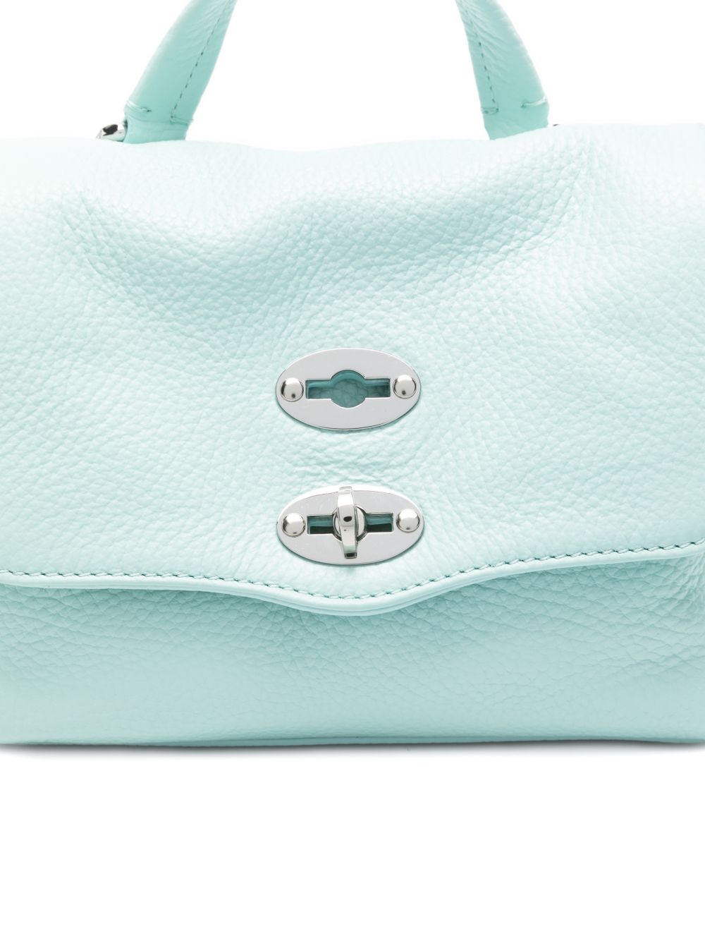 Zanellato Women's Postina® Baby Bag In Hammered Leather Blue Celentano