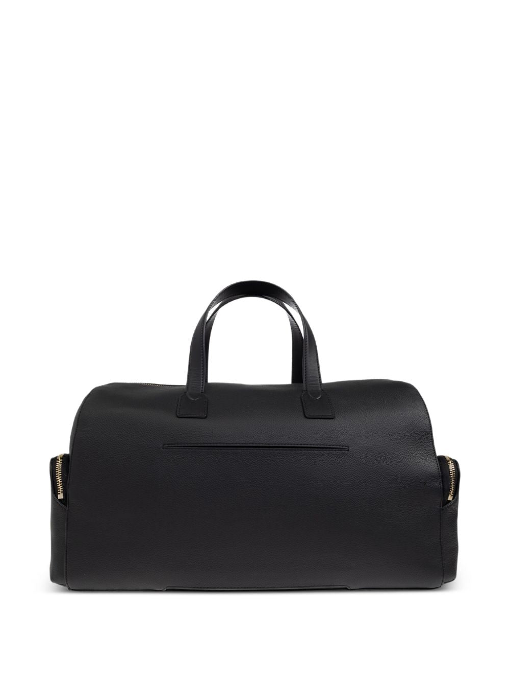 Paul Smith Men's Black Leather 'Signature Stripe' Trim Day Holdall