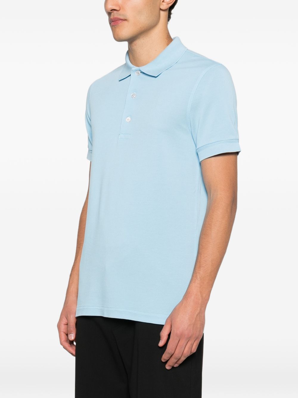 Tom Ford Men's Cotton Blend Polo Shirt