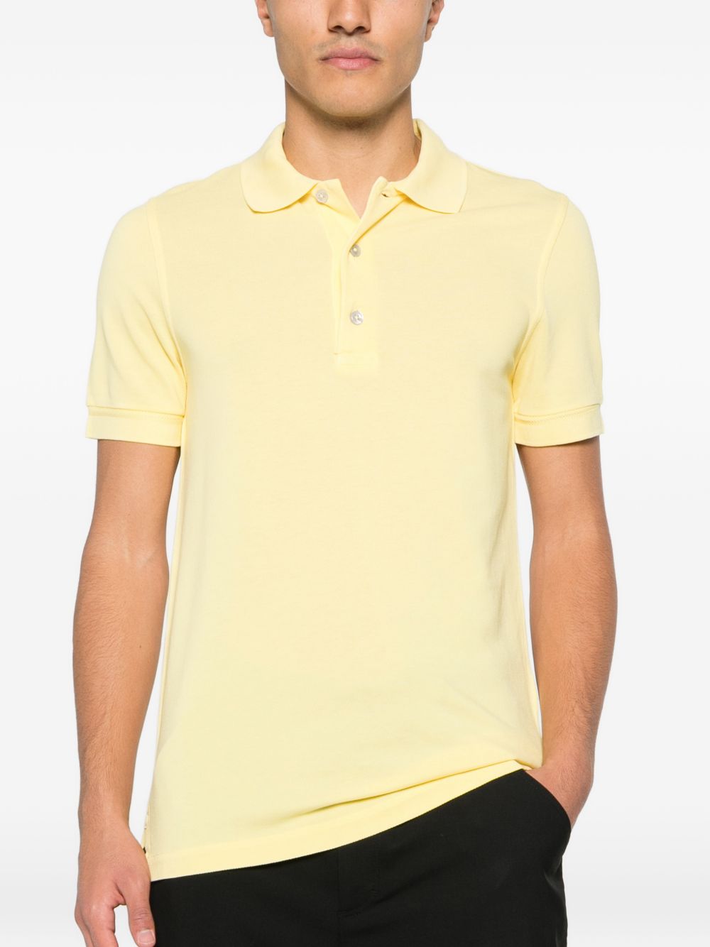 Tom Ford Men's Cotton Blend Polo Shirt