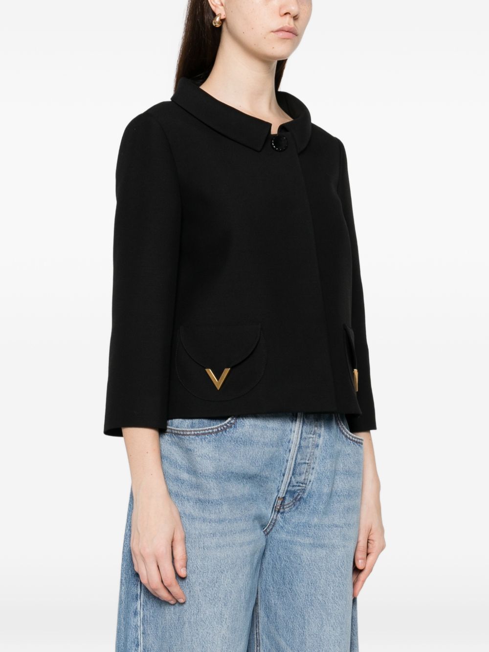 Valentino Women's Vlogo Signature Wool And Silk Jacket