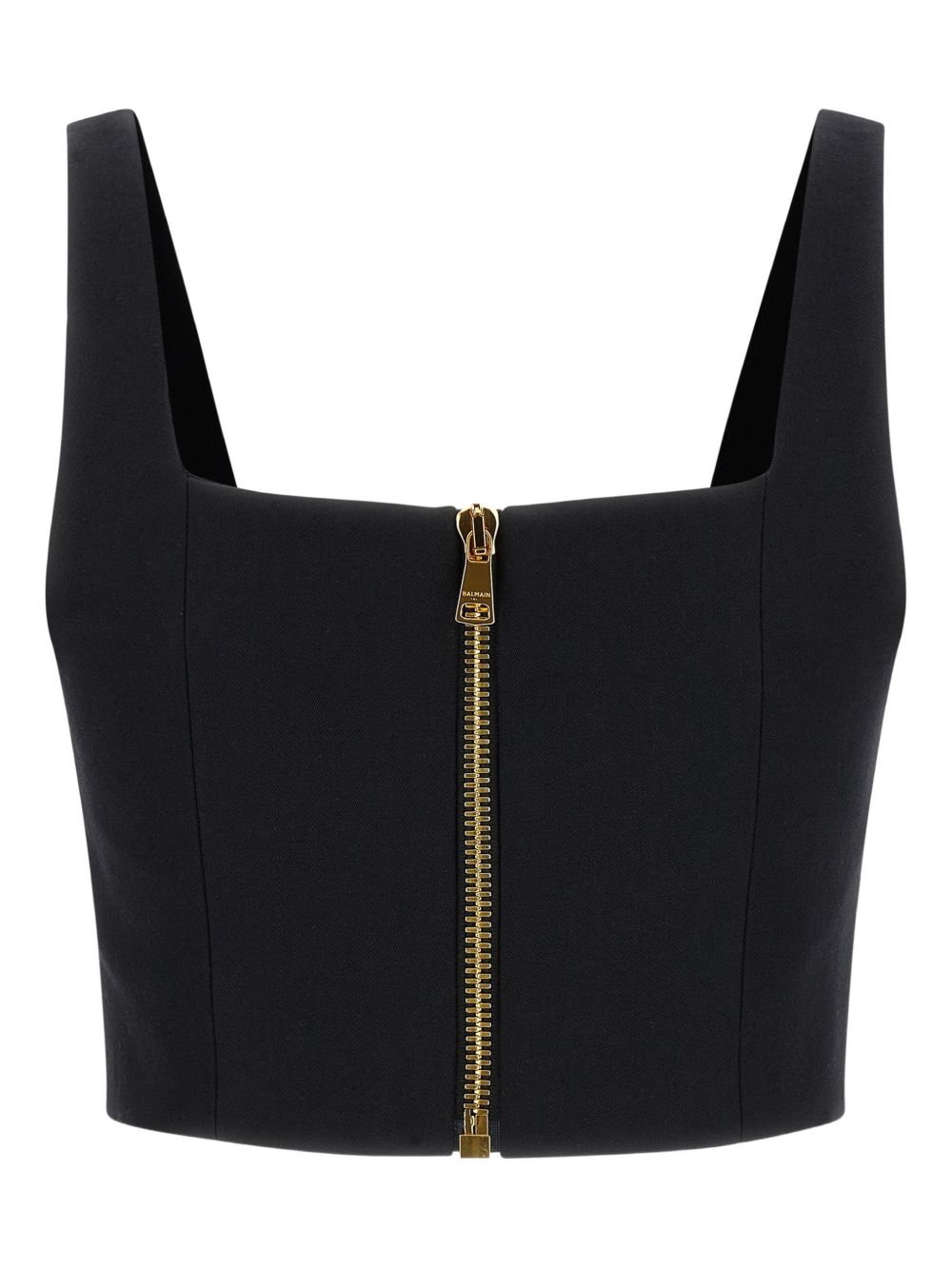 Balmain Women's Cropped Wool Brassiere Top