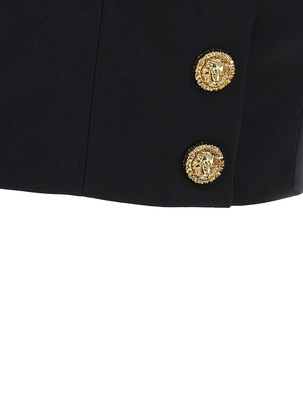Balmain Women's Cropped Wool Brassiere Top