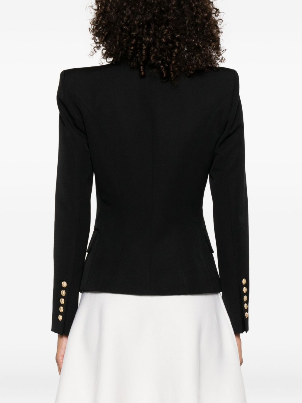 Balmain Women's Double-Breasted Wool Blazer