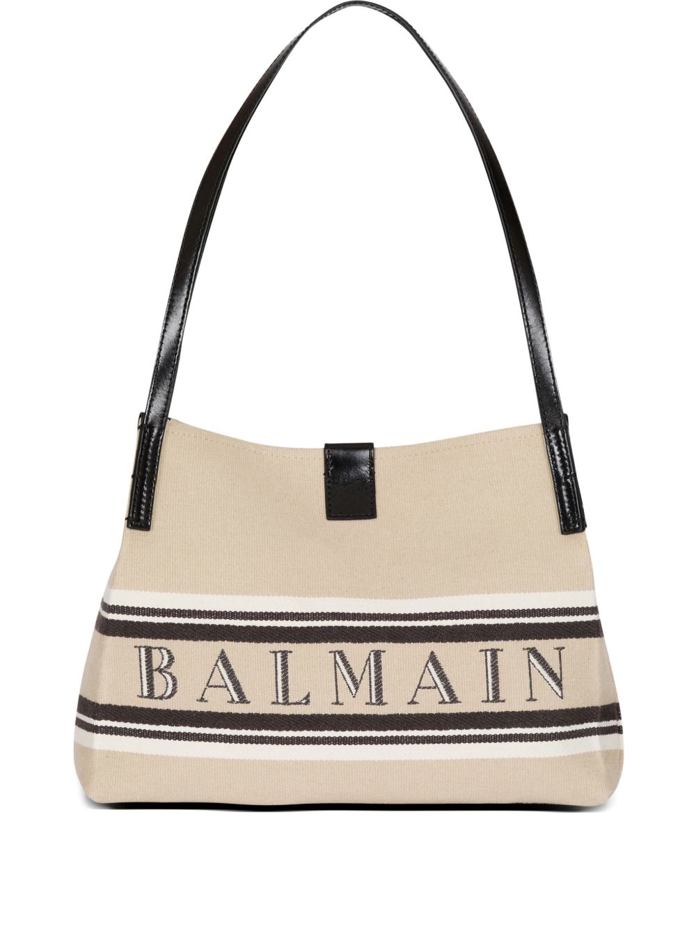 Balmain Women's Medium Release Shopper Bag In Canvas And Calfskin