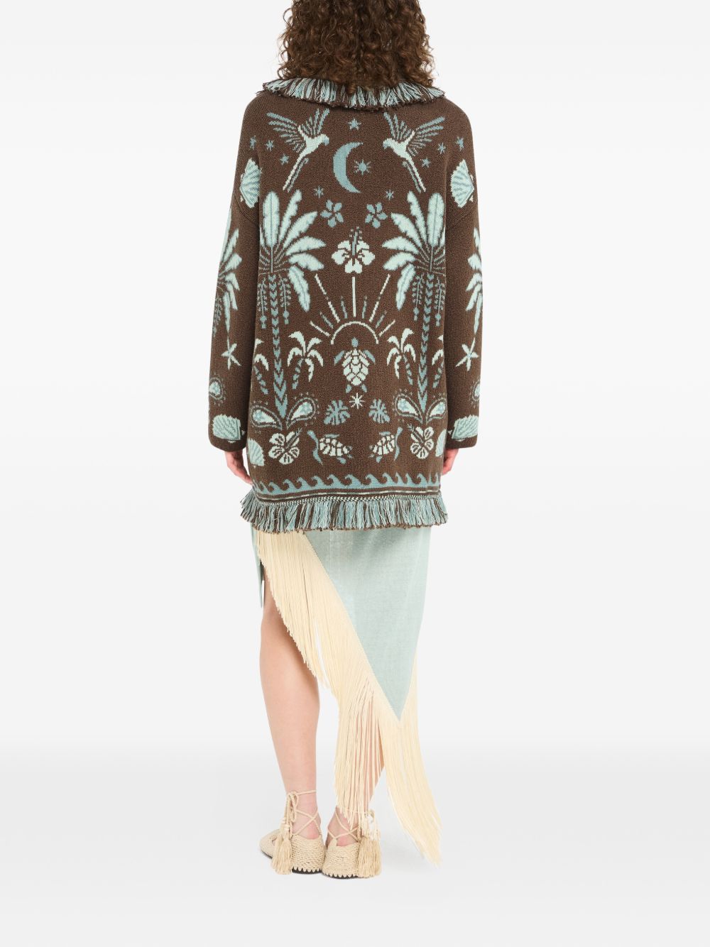 Alanui Women's Echoes Of The Island Wool And Cotton Cardigan