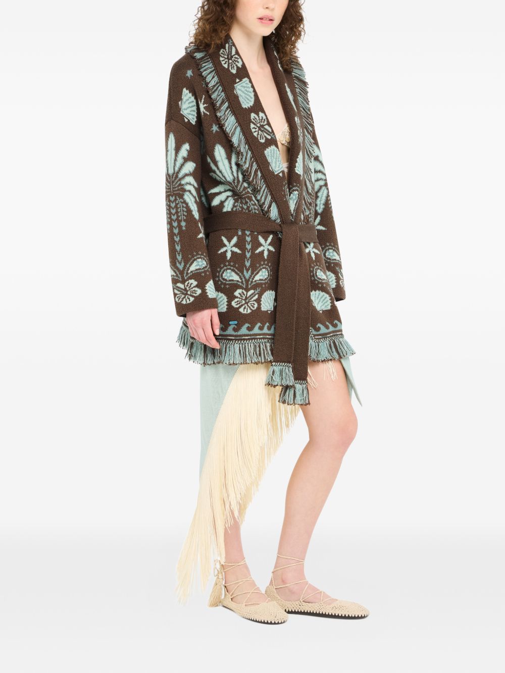 Alanui Women's Echoes Of The Island Wool And Cotton Cardigan