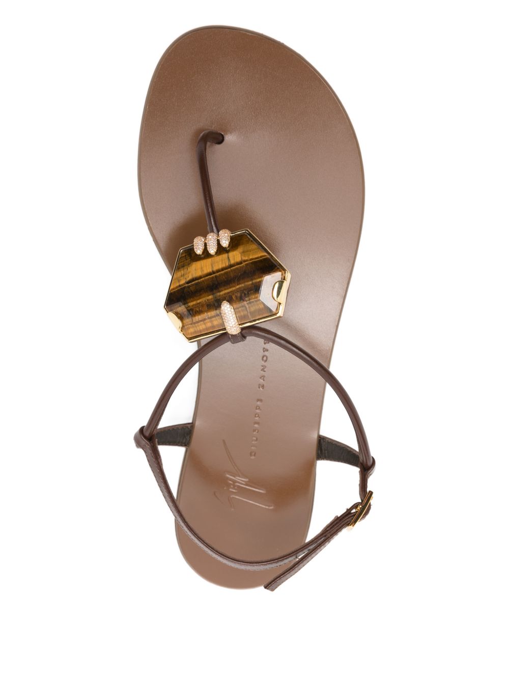 Giuseppe Zanotti Women's Atlantide Buckle-Embellished Thong Sandals.