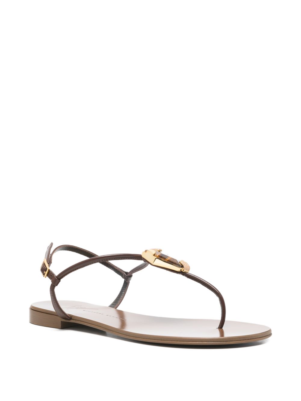 Giuseppe Zanotti Women's Atlantide Buckle-Embellished Thong Sandals.