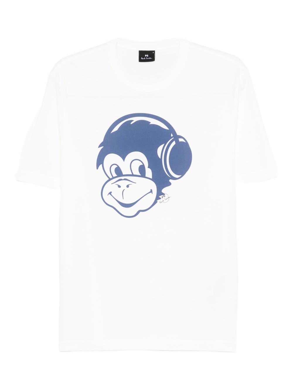 Ps By Paul Smith Men's Monkey Headphone Cotton T-Shirt