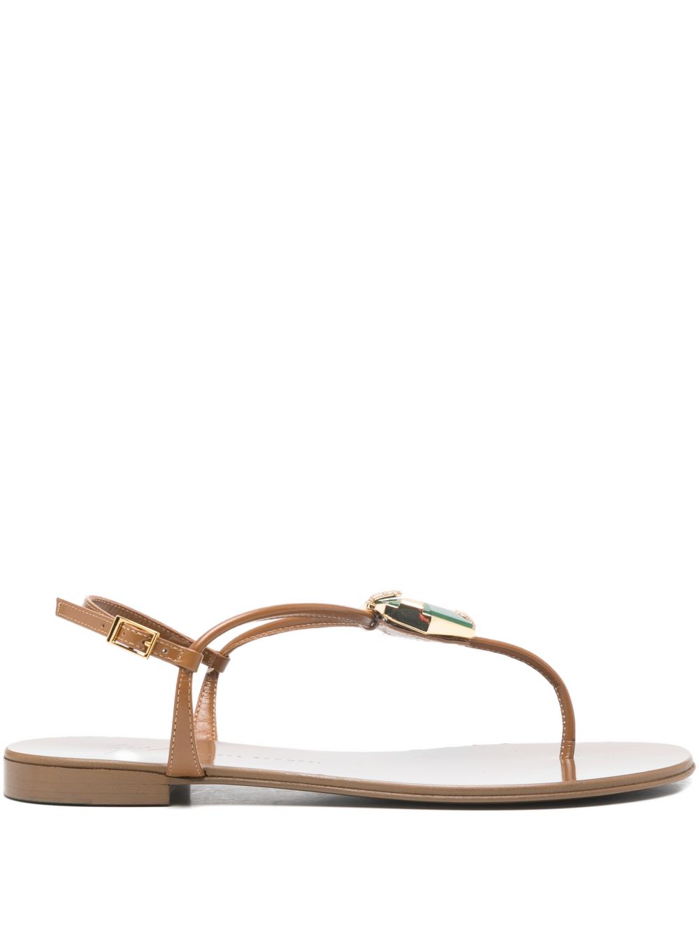 Giuseppe Zanotti Women's Atlantide Buckle-Embellished Thong Sandals.