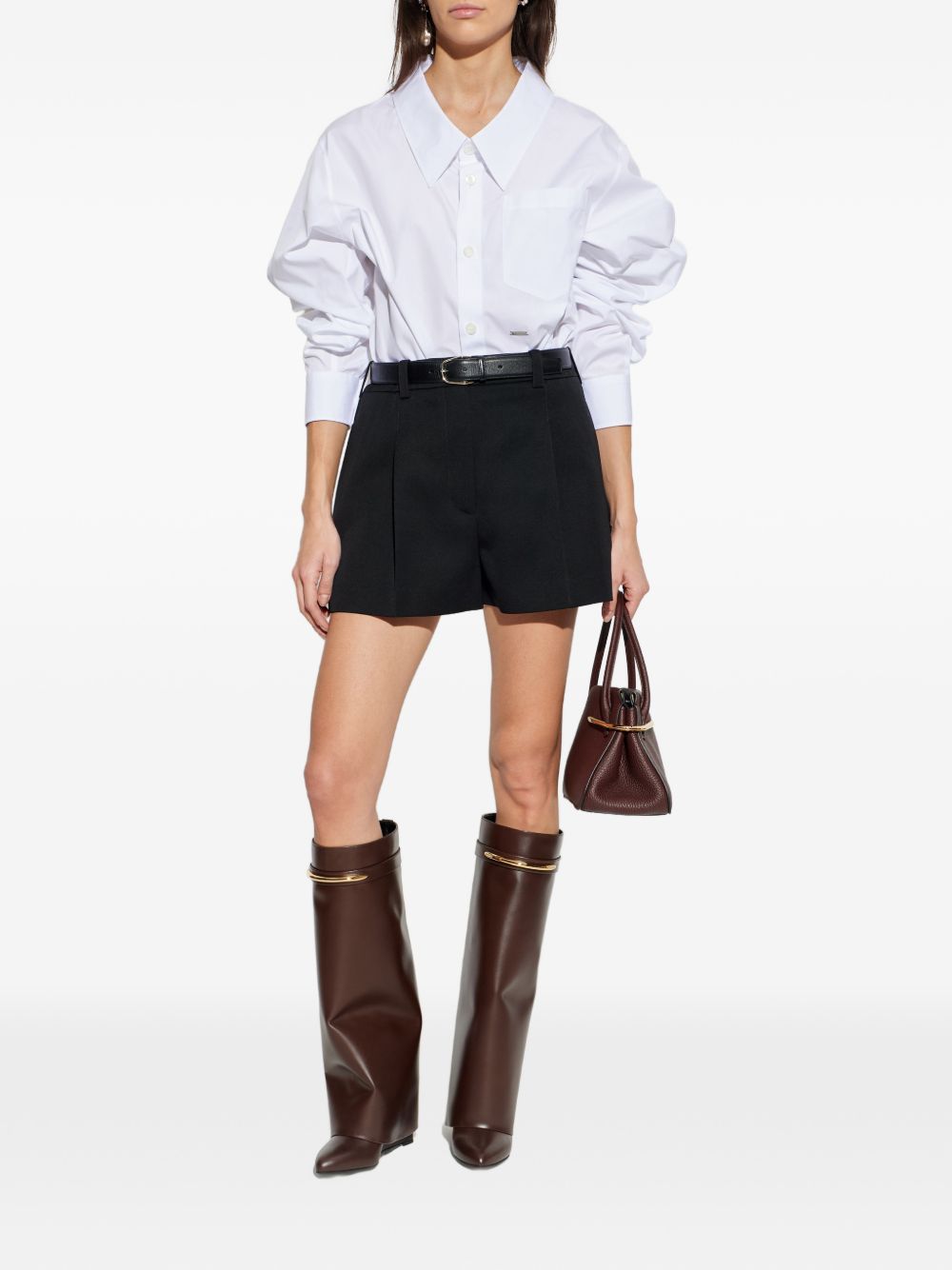 Givenchy Women's Wool Pleated Shorts